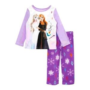 Disney Princesses Frozen Girls 2 Piece Pajama Set Size 2T